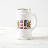 Company First Sergeant Gift White Mug Bierpul (Voorkant rechts)