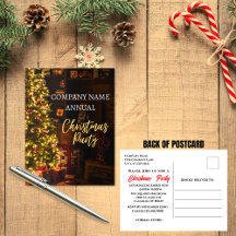 Company Holiday Party Christmas Tree Invitation