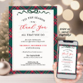 Company Holiday Party Invitation - Thank You Kaart