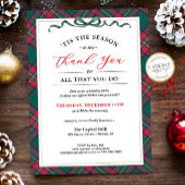 Company Holiday Party Invitation - Thank You Kaart