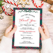 Company Holiday Party Invitation - Thank You Kaart