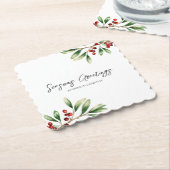 Company Holiday Party  Kartonnen Onderzetters (Gebogen)