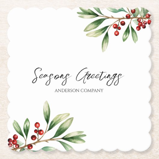 Company Holiday Party  Kartonnen Onderzetters (Voorkant)