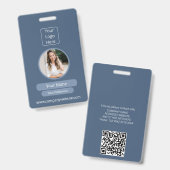  Company ID Badge met QR Code (Voor- en achterkant)