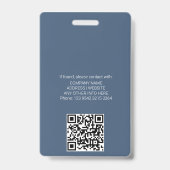  Company ID Badge met QR Code (Achterkant)