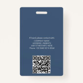  Company ID Badge met QR Code (Achterkant)
