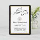 COMPANY JUBILEUM PARTITY modern business black Kaart (Staand voorkant)