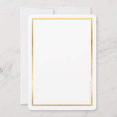 COMPANY JUBILEUM PARTY modern business navy Inv Kaart (Achterkant)