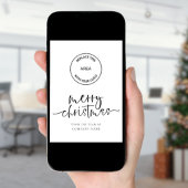 Company Logo 2026 calendar QR code Merry Christmas Feestdagenkaart