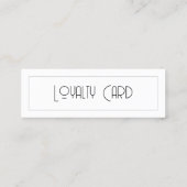 Company Logo 5 Visits Free Product Loyalty Card Mini Visitekaartje (Achterkant)