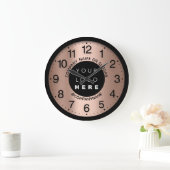 Company Logo Abstract Rose Gold Name Slogan Grote Klok (Huis)
