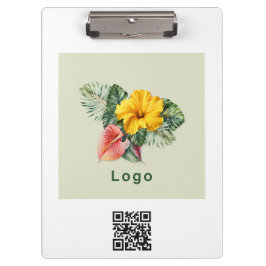 Company Logo and QR code Promo Merch Klembord