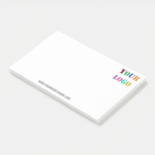 Company Logo and Website Business Post-it® Notes (Schuin)
