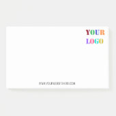 Company Logo and Website Business Post-it® Notes (Voorkant)