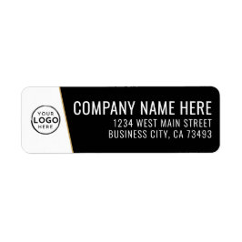 Company Logo Black Gold Business Etiket
