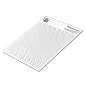 Company Logo Black Grid Graph Calcpad Notitieblok (Schuin)
