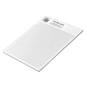 Company Logo Black Grid Graph Notitieblok (Schuin)