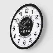 Company Logo Black White Silver Name Slogan Grote Klok (Hoek)