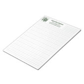 Company Logo Contact Green Line College Rule  Notitieblok (Schuin)