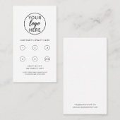 Company Logo Custom Klantenkaartje (Voorkant / Achterkant)