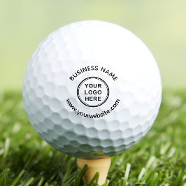 Company Logo & Custom Text Marketing Giveaway Golfballen