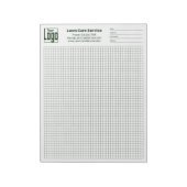 Company Logo Grid Graph Project Identifier Notitieblok (Linkerzijde)