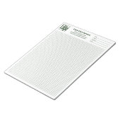 Company Logo Grid Graph Project Identifier Notitieblok (Schuin)