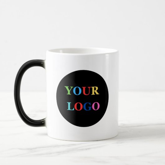 Company Logo Personalized Business Coffee Magische Mok (Links)