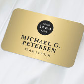 Company logo professional employee faux gold naamplaatje