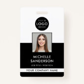 Company Logo Staff Employee Photo ID Badge (Voorkant)