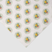 Company Logo Template Pattern Ecru Tissuepapier (Detail)