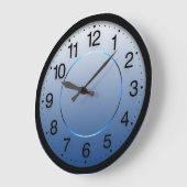 Company Minimalism Blue Navy Ombre White Grote Klok (Hoek)