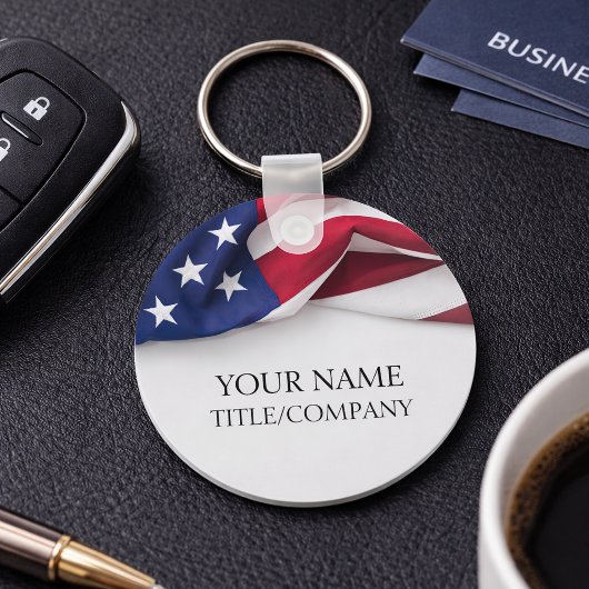 Company Name American Flag Business  Sleutelhanger