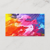 Company Photo Template Purple  Visitekaartje (Achterkant)