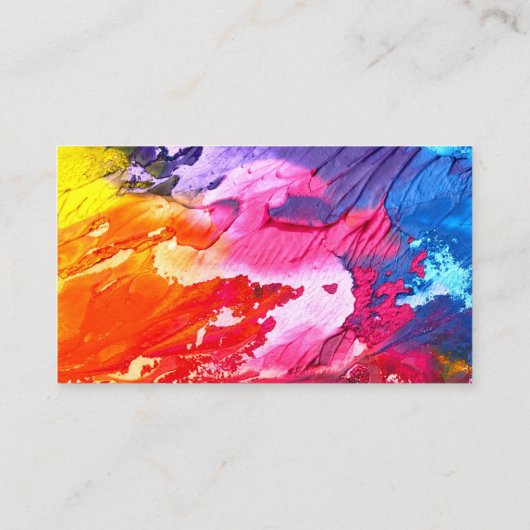 Company Photo Template Purple  Visitekaartje (Achterkant)