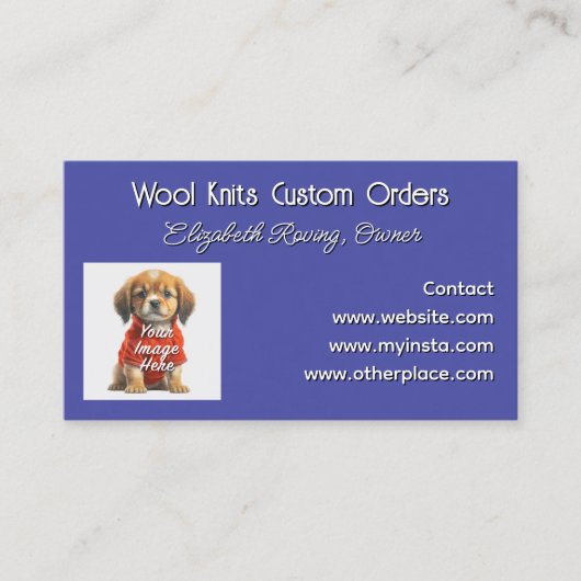 Company Photo Template Purple Visitekaartje (Voorkant)