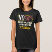 Comparative Literature Major Studen Graduation T-shirt (Voorkant)