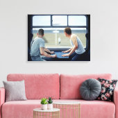 Compartementen 2 1979 canvas afdruk (Insitu (Woonkamer))