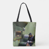 Compartiment C, auto 293, van Edward Hopper Tote Bag (Achterkant)