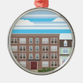 Compartiment Metalen Ornament (Voorkant)