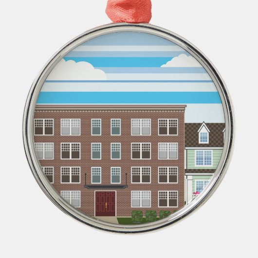 Compartiment Metalen Ornament (Voorkant)