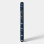 Compartiment ontwerp afgerond blauw Case-Mate iPhone case (Achterkant / Links)