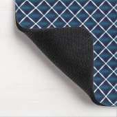 Compartimentontwerp afgerond blauw muismat (Hoek)