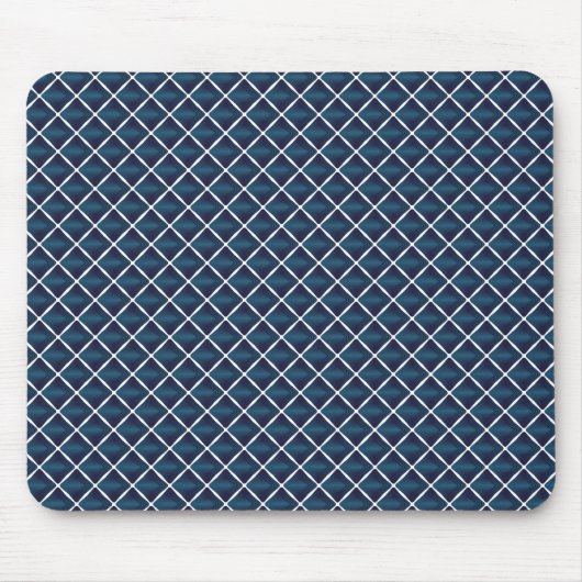 Compartimentontwerp afgerond blauw muismat (Voorkant)