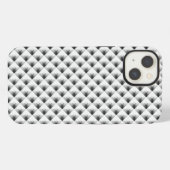 compartimentontwerp in grijs iPhone hoesje (Achterkant horizontaal)