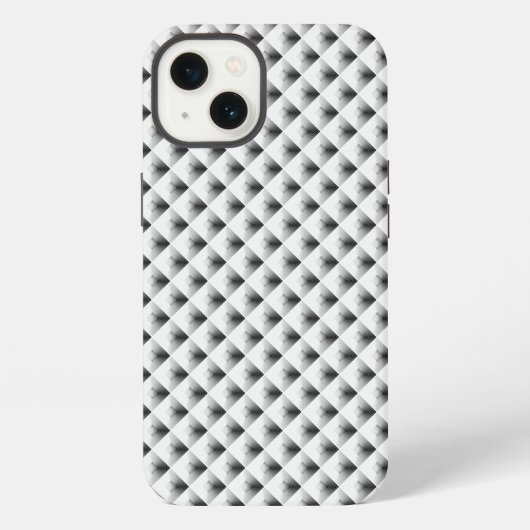 compartimentontwerp in grijs iPhone hoesje (Achterkant)