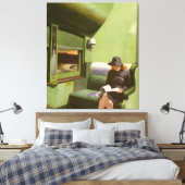 Compartment C, Car 293 Canvas Afdruk (Insitu (Slaapkamer))