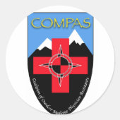 COMPAS Ronde Sticker (Voorkant)