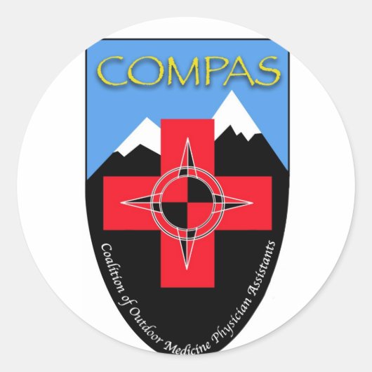 COMPAS Ronde Sticker (Voorkant)