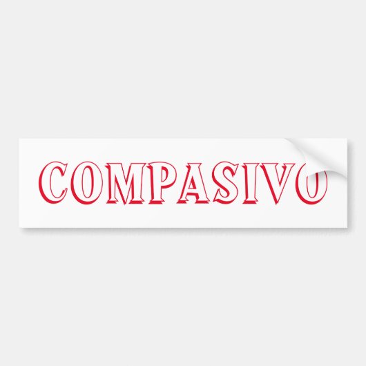 COMPASIVO-Bumpersticker Bumpersticker (Voorkant)